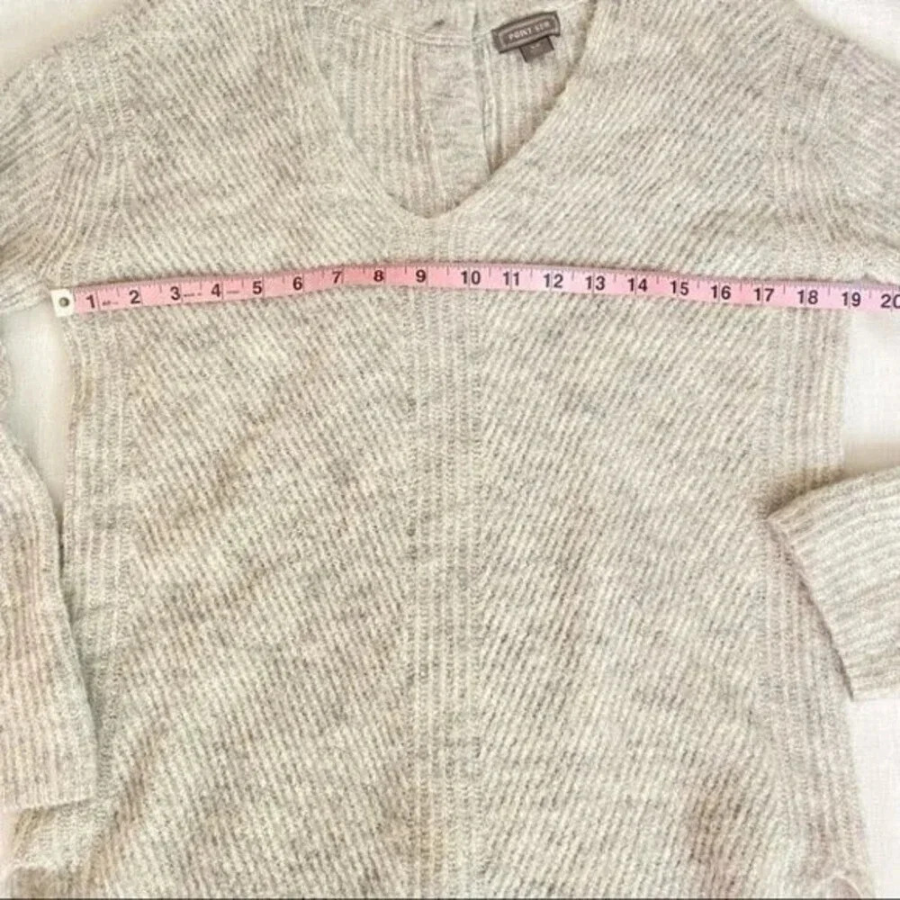 Point Sur Open Back Sweater In Heather Dusk Grey - Picture 9 of 16